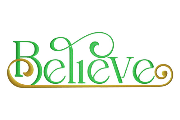 Believe in Christmas: A Festive Embroidery Design