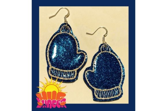 Charming Mitten Earrings for Festive Embroidery