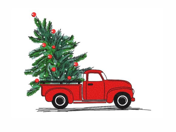 Christmas Truck: A Charming Addition to Your Embroidery Projects