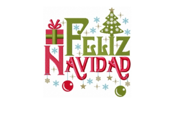 Feliz Navidad: A Festive Embroidery Design for Apparel