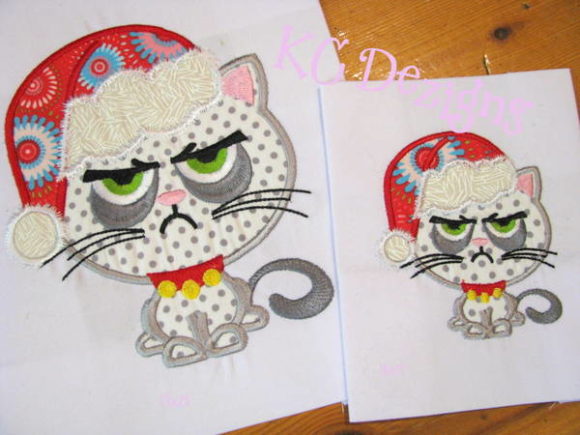 Grumpy Christmas Cat: A Seasonal Embroidery Review