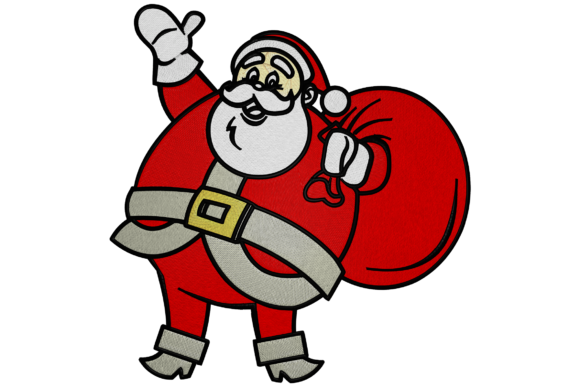 Happy Santa: A Festive Embroidery Design Review