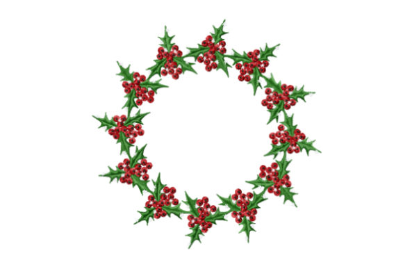 Holly Christmas Wreath: An Embroidery Design Review
