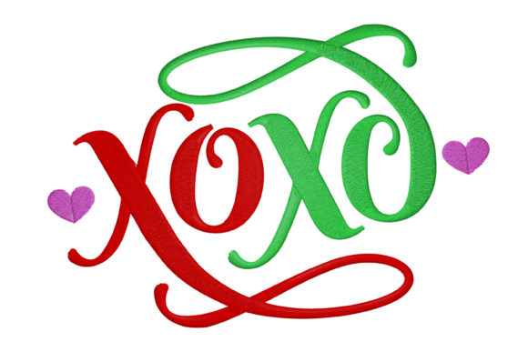 Χo Xo: A Charming Embroidery Design for Personalized Gifts