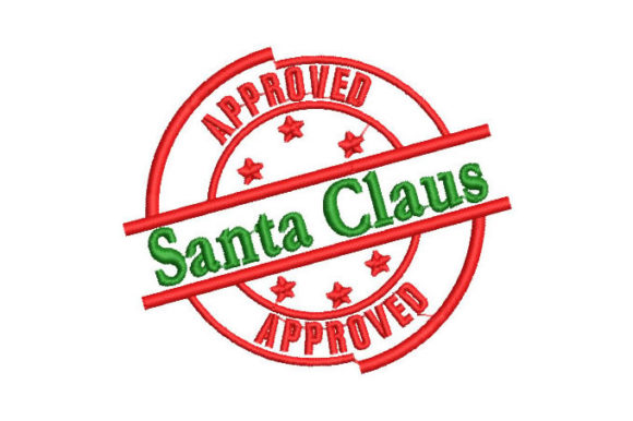 Santa Claus Shield: A Festive Embroidery Design